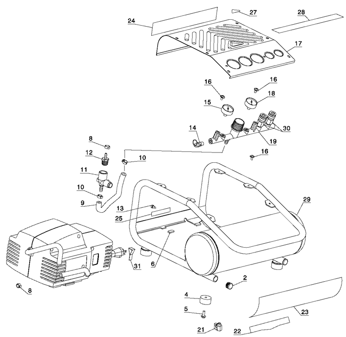 Dewalt D55141 Compressor Parts (Type 4)