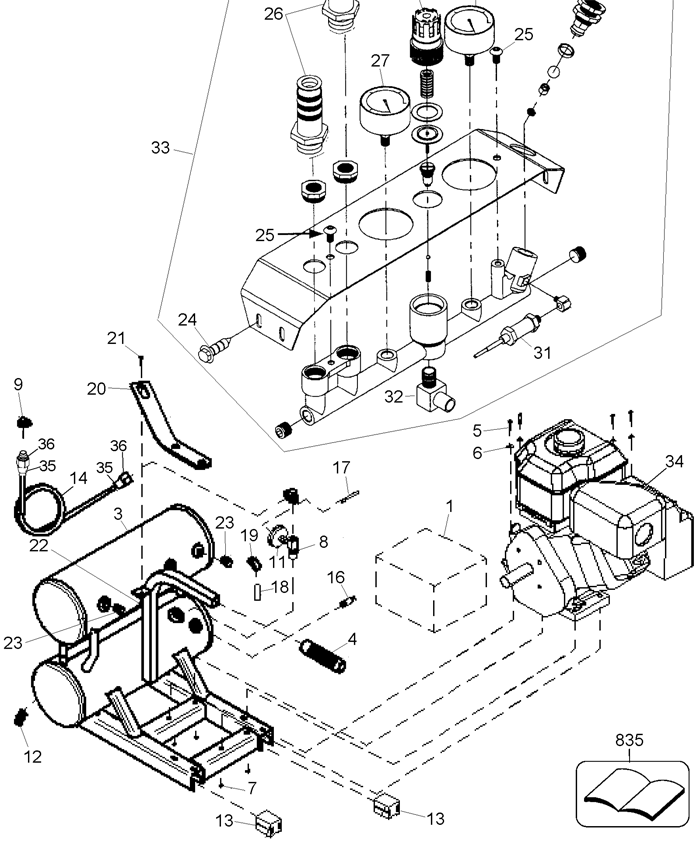 DeWALT D55250 Hand-Carry Gas Compressor (Type 1)