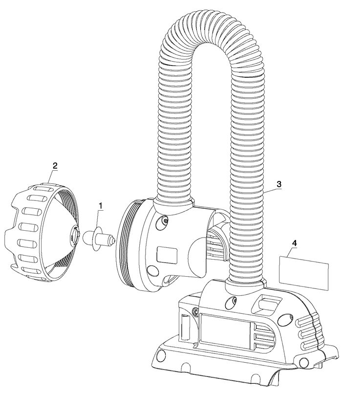 DeWALT DC519 Cordless Lighting Parts