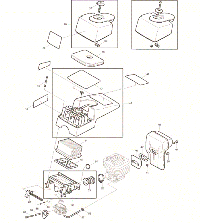 Makita dpc6201 Tool Parts