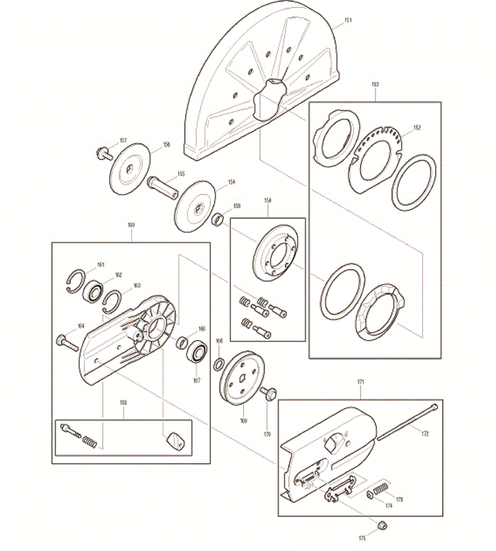 Makita dpc6201 Tool Parts