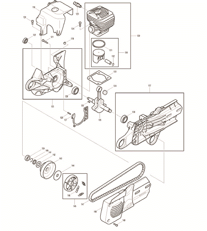 Makita dpc6201 Tool Parts