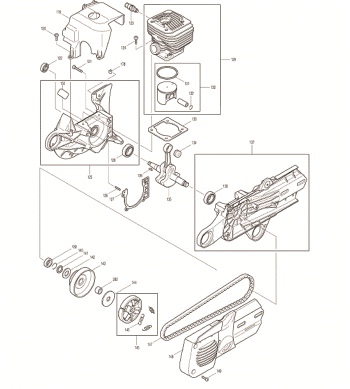 Makita dpc6400 Tool Parts