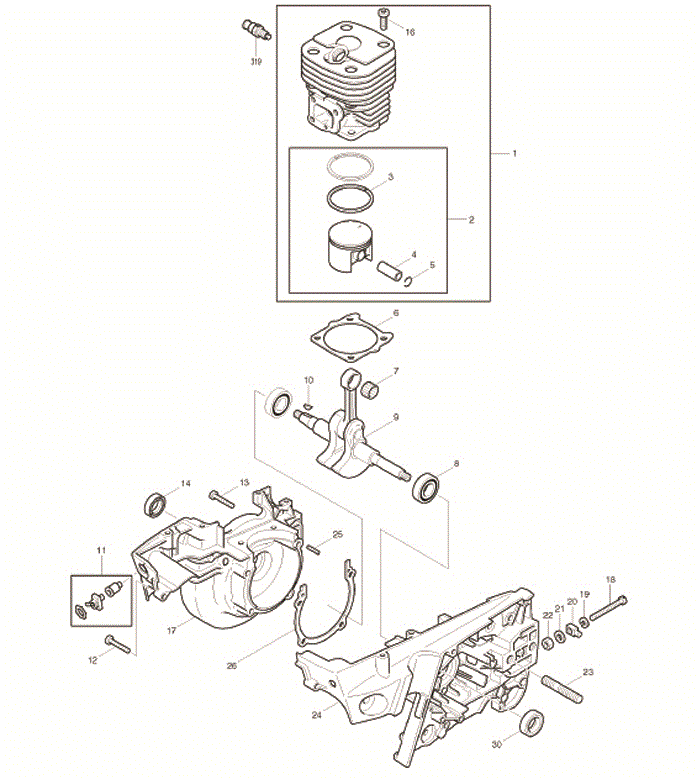 Makita dpc7001 Tool Parts