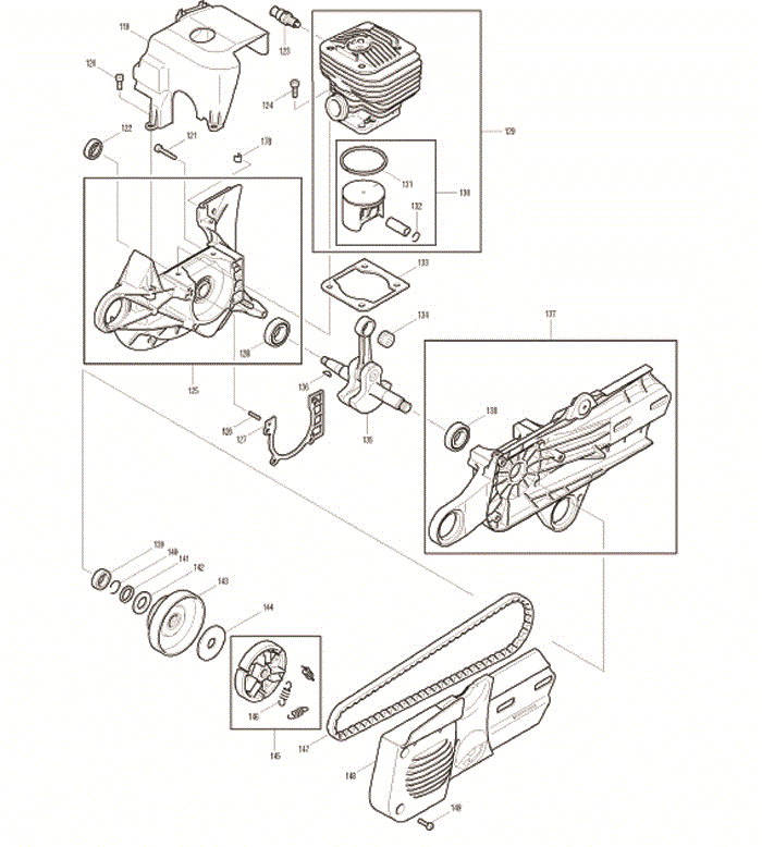 Makita dpc7300 Tool Parts