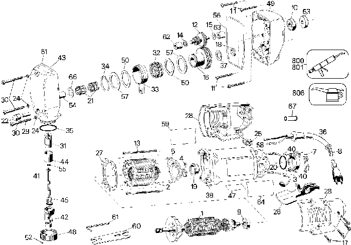 DeWALT DW896 16 Gauge Shear Parts (Type 1)