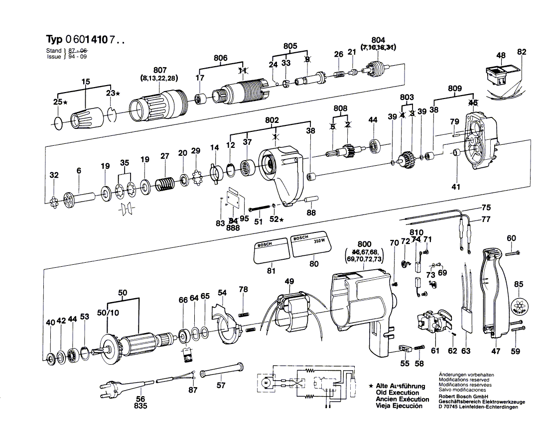 Bosch electronic - 0601410734 Tool Parts