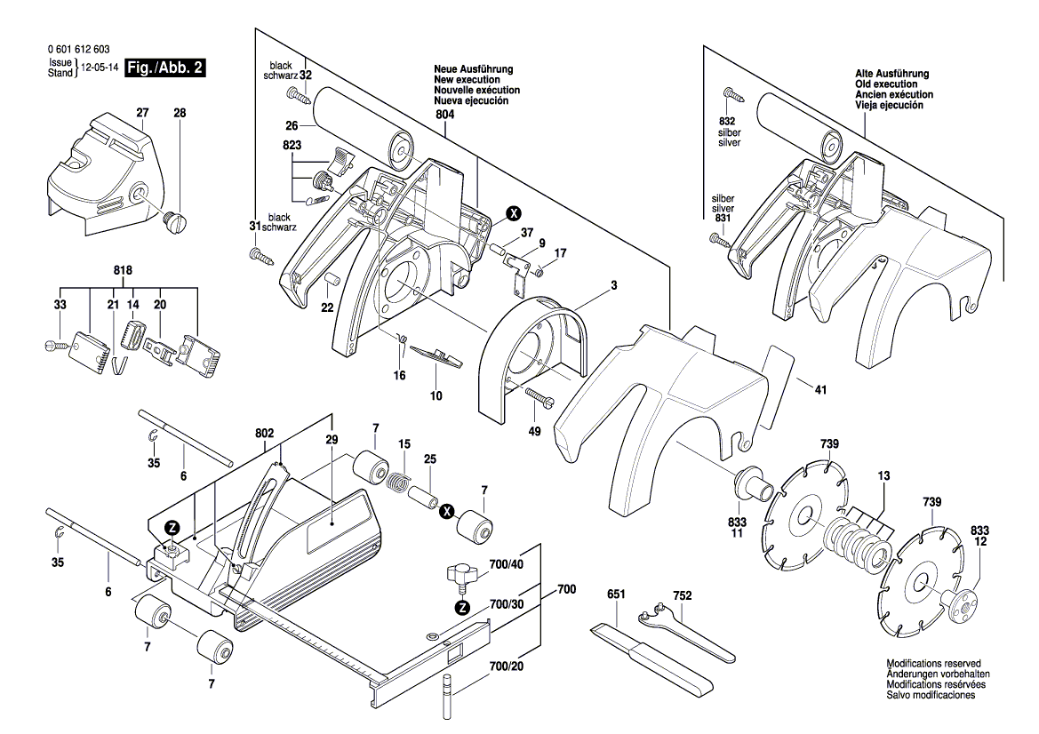 Bosch gnf20ca - 0601612634 Tool Parts