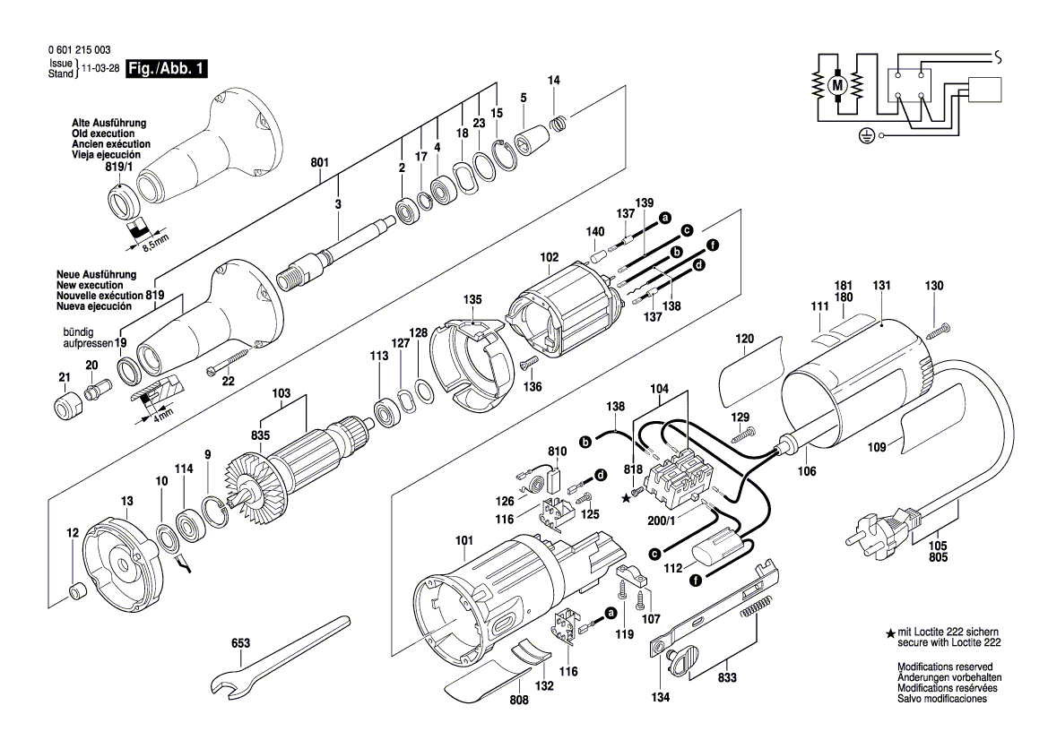 Bosch gr.-size106 - 0601331139 Tool Parts