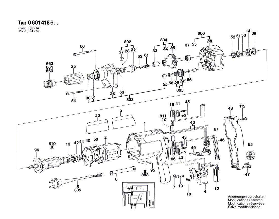 Bosch gsr-6-16-te - 0601416760 Tool Parts