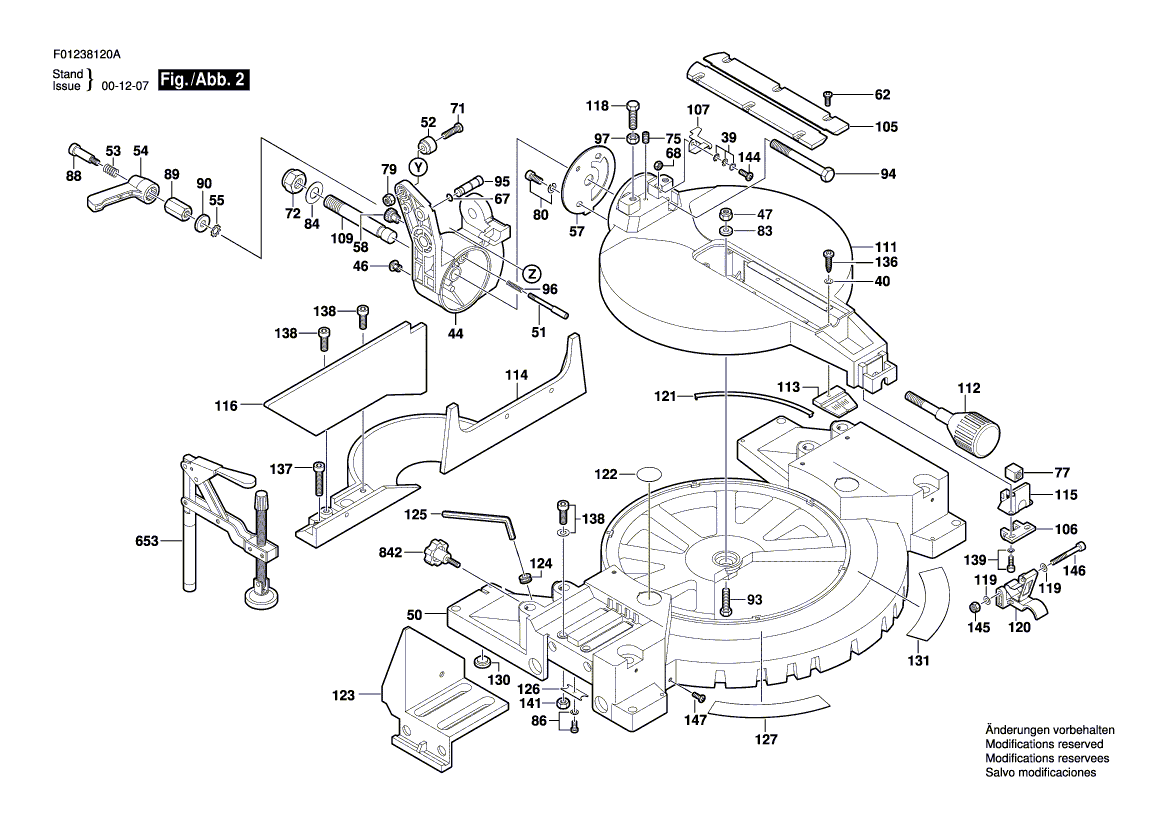 hd3812 f01238120a Parts - Circular Saw