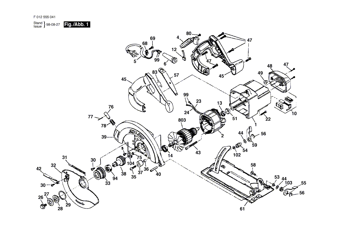 hd5550-41 f012555041 Parts - Circular Saw