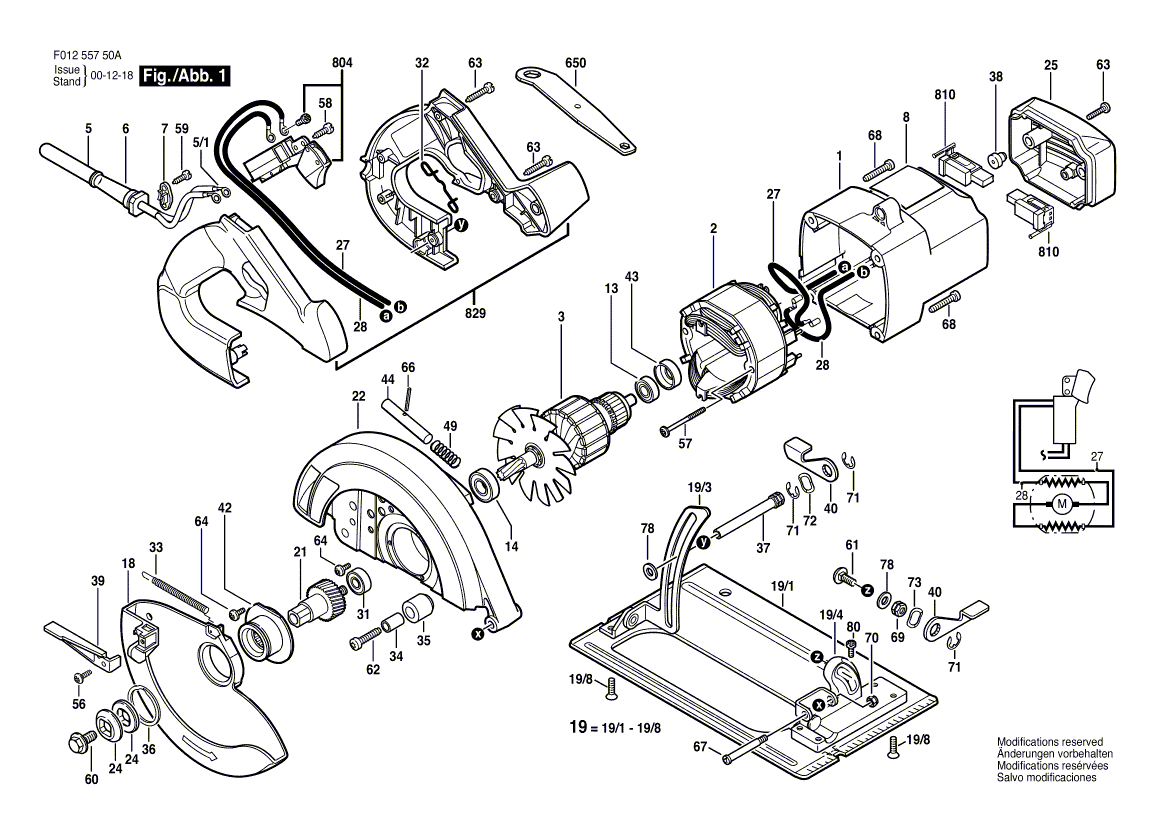 hd5575 f01255750a Parts - Circular Saw