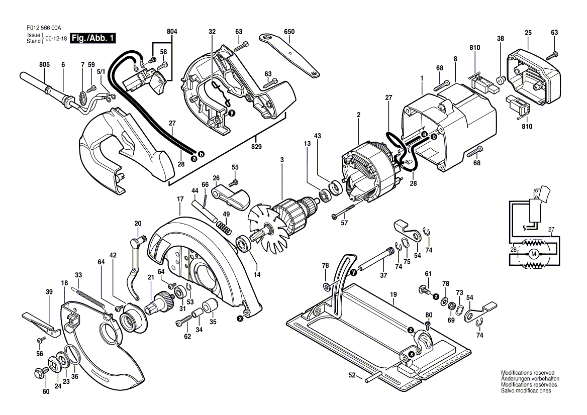 hd5660 f01256600a Parts - Circular Saw