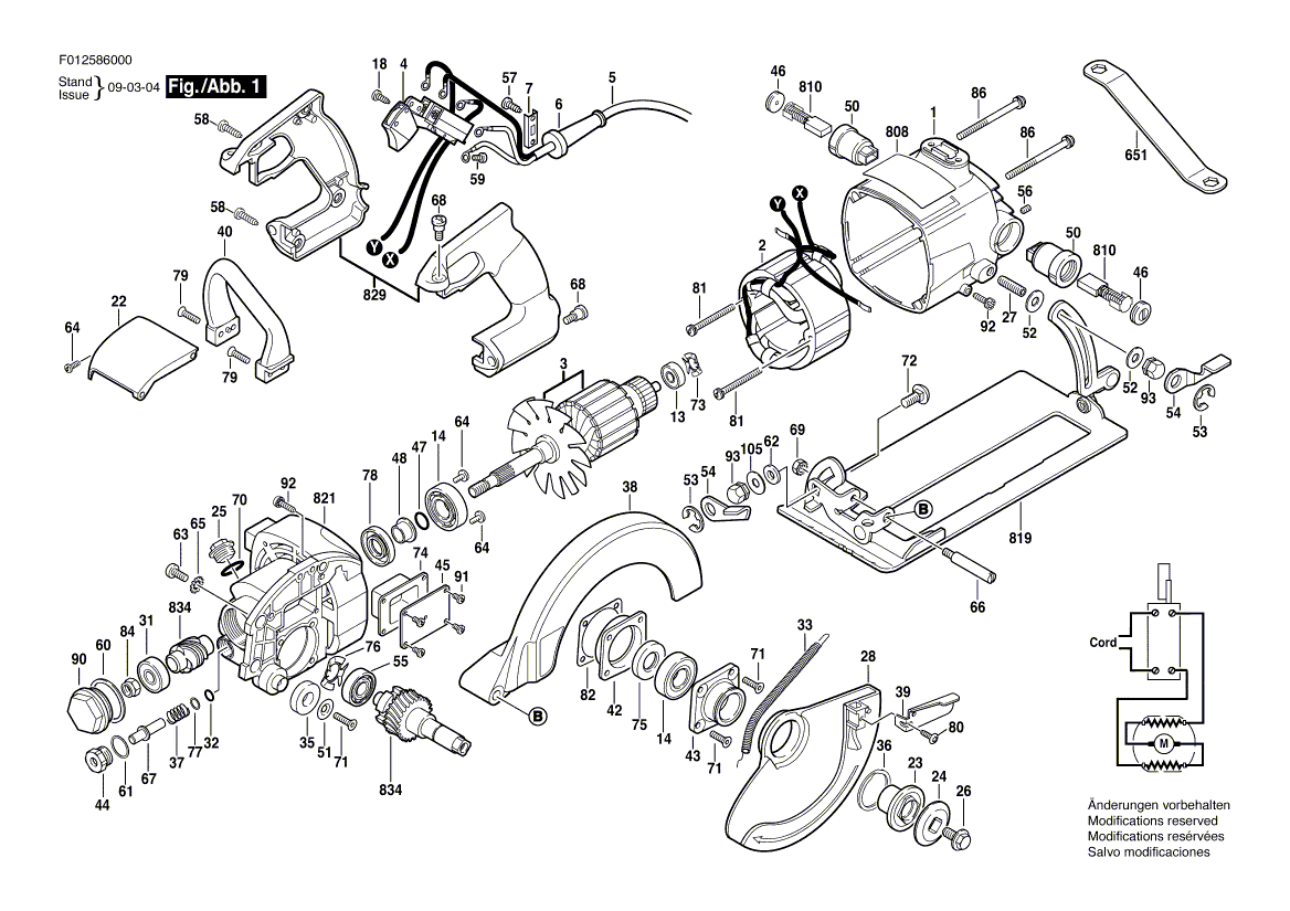 hd5860 f012586000 Parts - Circular Saw