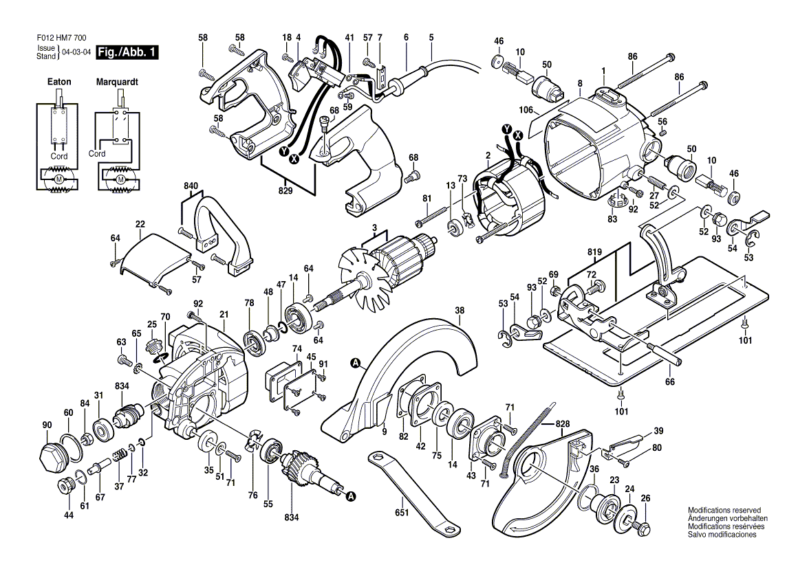 hd77m-72 f012hm7772 Parts - Worm Drive Saw