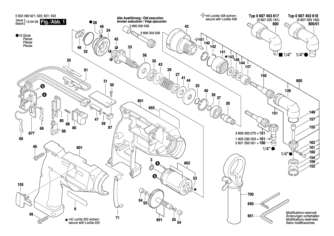 Bosch iasr-9,6-12v-0,95 - 0602490623 Tool Parts