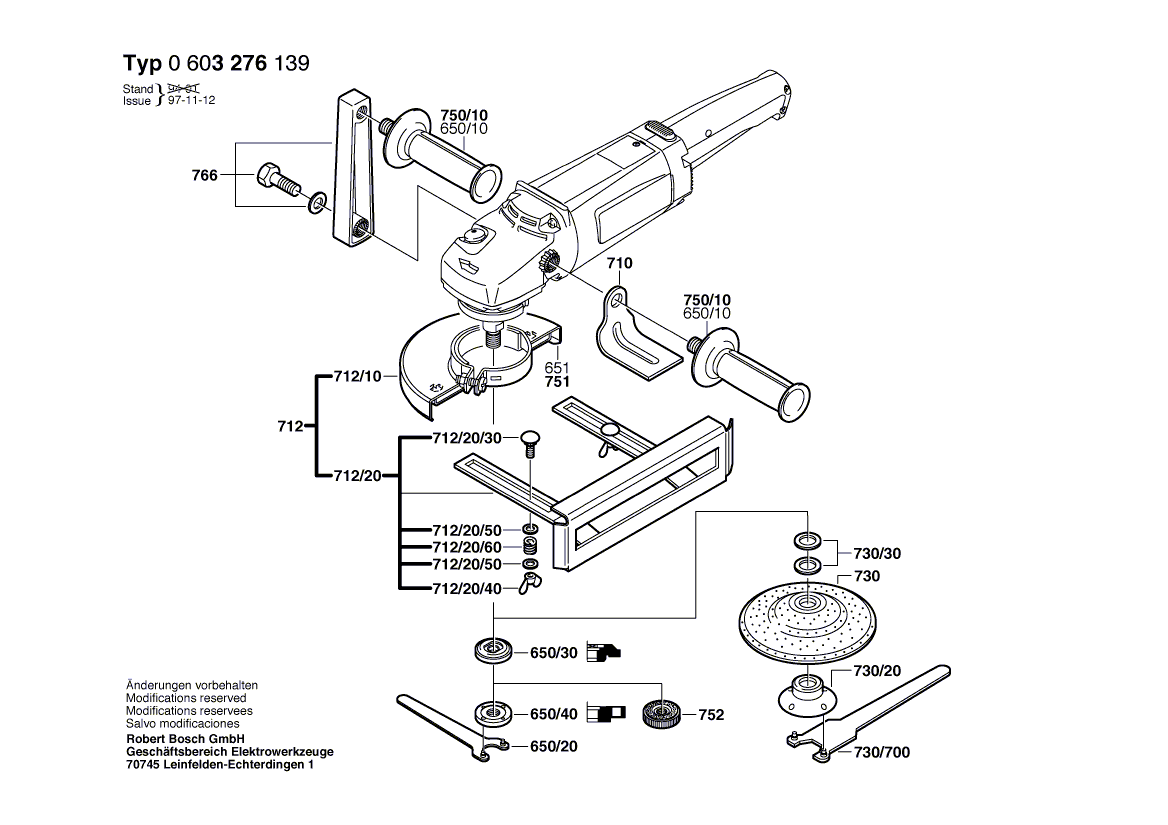 Bosch pws14-180 - 0603276139 Tool Parts