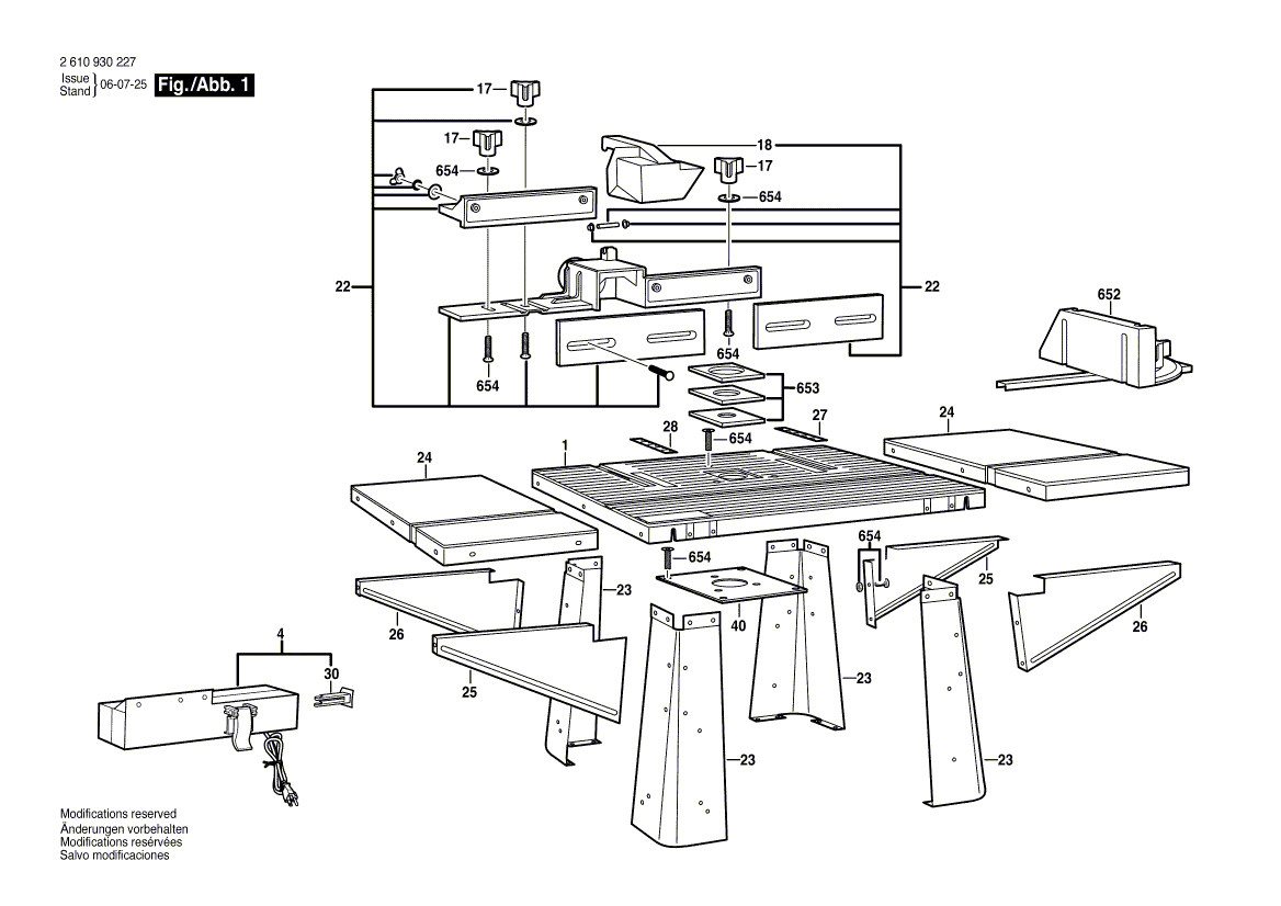 Bosch ras570 - 2610930227 Tool Parts