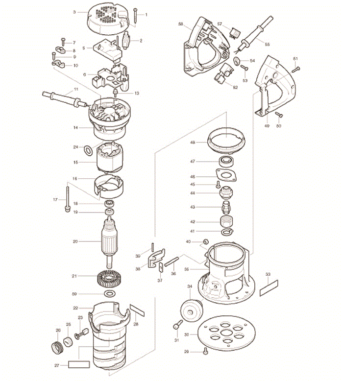 Makita RD1100 Part - Router