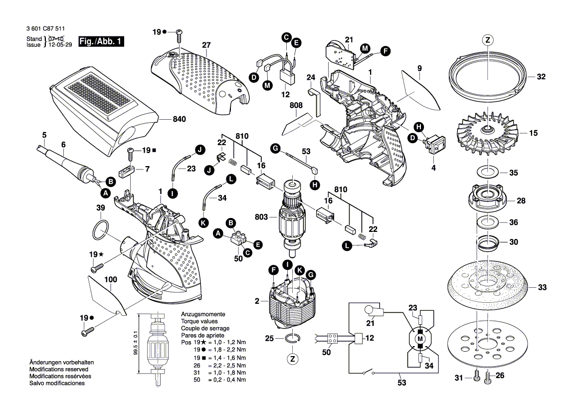 Bosch ros20vsk - 3601c87511 Tool Parts