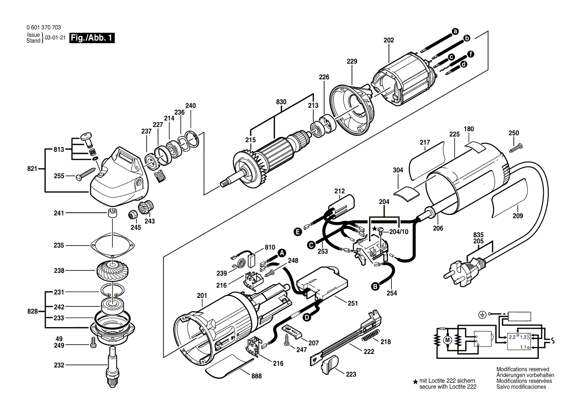 Bosch 1370 devs 0601370739 Tool Parts Bosch Sander Parts