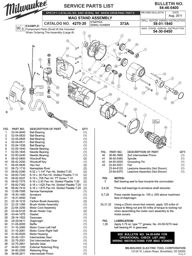 Milwaukee Mag Drill Wiring Diagram Wiring Diagram