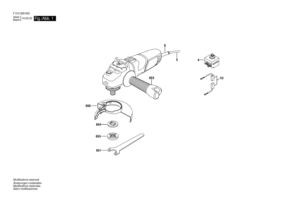 Skil 9295 f012929500 Parts Angle Grinder Skil Grinder Parts