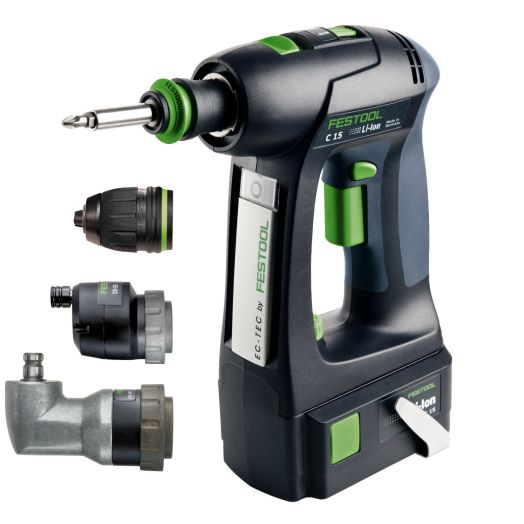 Festool Cordless Drill C15 Li 3.0 Set 20% off Reconditioned 564374