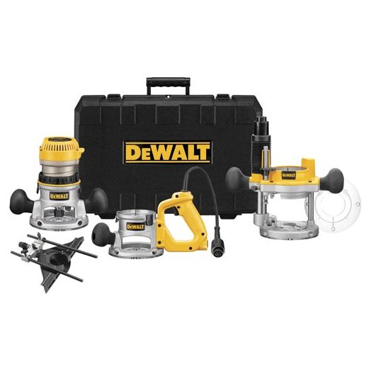 Dewalt2-1/4HP (Max. Motor HP) Three Base Router Kit With Edge Guide (OBSOLETE)