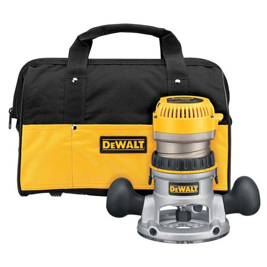 Dewalt2-1/4 HP (maximum motor HP) EVS Fixed Base Router Kit with Soft Start