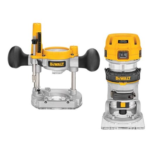 Dewalt1-1/4 HP Max Torque Variable Speed Compact Router Combo Kit with LED's(WAS 450PK)