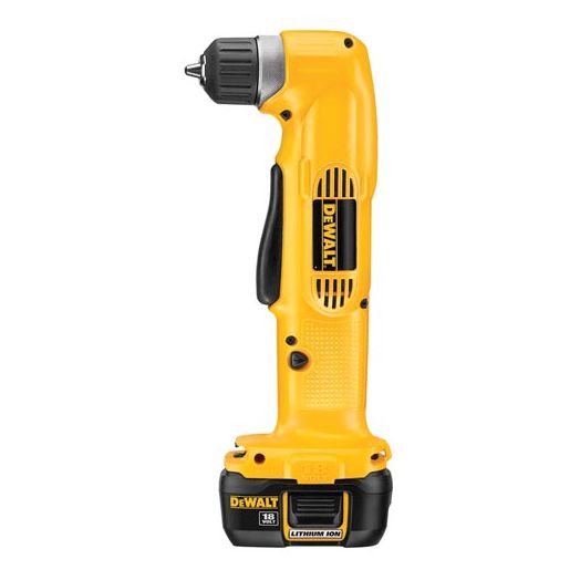 DeWALT 3/8 18V Cordless Compact Li-Ion Right Angle Drill Kit DCD690KL