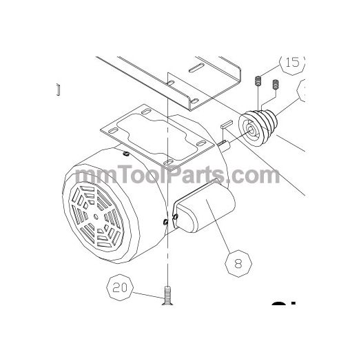 jet Bandsaw Motor j-5784391