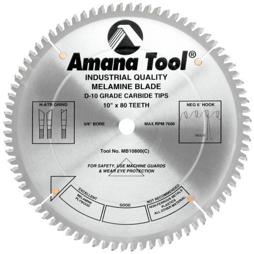 10/80T MELAMINE BLADE H-A.T.B